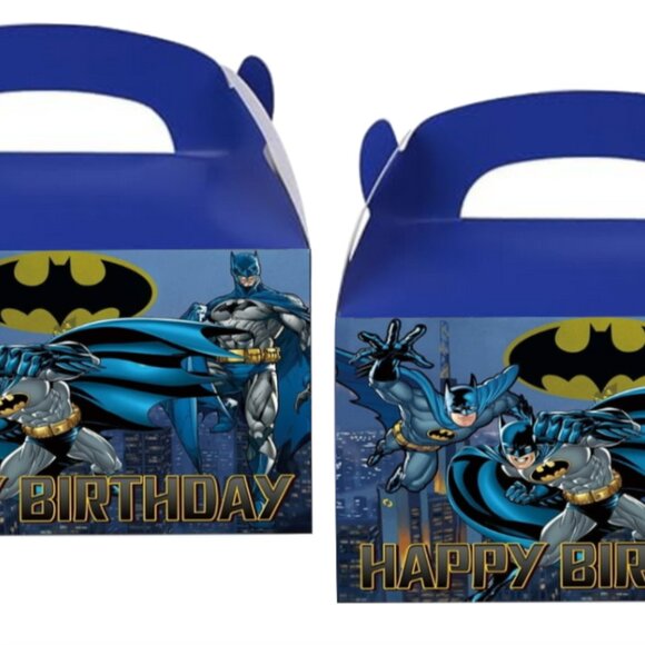 Birthday Party Favor Boxes, Happy Birthday Design, Blue, 10 Pack - Picture 5 of 5